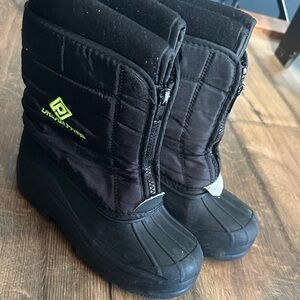 Dream Pairs Black Kids Snow Boots